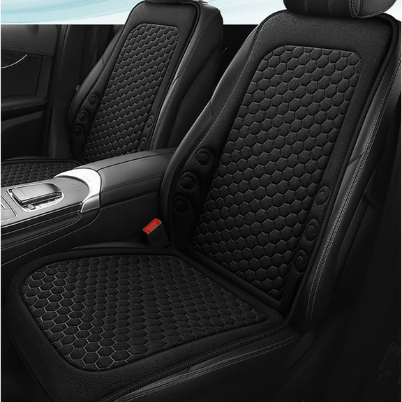 AuroraX Black High Back Car Seat Cushion Portable Soft 4 Seasons Universal Gel Cooling Car Seat Cushion Breathable Stain-Resistant Seat Cover for Driver and Passenger Comfort