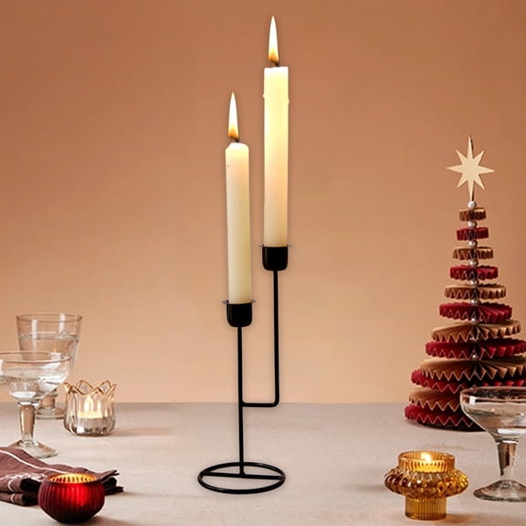 AuroraX Black Tall Taper Candle Holder Set Of 3 Metal Modern Minimalist Candlestick Holders Romantic Decorative Rustic Vintage Candelabra Stand Valentines Day Table Centerpieces Dining Wedding Decor