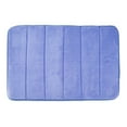 thumbnail image 1 of AuroraX Blue Cotton Bathroom Rugs Absorbent Memory Foam Bath Rugs for Bathroom Floor,Plush Quick Drying Single Washable Shower Rugs for Bathroom Extra Soft Shower Mats for Inside Shower, 1 of 7