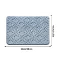 thumbnail image 1 of AuroraX Blue Diatomaceous Earth Bath Mat Bathroom Rugs Non Slip Absorbent,Plush Single Machine Washable Quick Drying Shower Rugs for Bathroom Extra Soft Bath Mats for Tub, 1 of 5