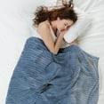 thumbnail image 1 of AuroraX Blue Throw Blanket Fleece Lightweight Breathable Throws for Chair Bed All Seasons Couch 30x50 Inches Checkered, 1 of 5