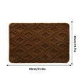 thumbnail image 1 of AuroraX Brown Diatomaceous Earth Bath Mat Bathroom Rugs Non Slip Absorbent,Machine Washable Plush Quick Drying Single Shower Rugs for Bathroom Extra Soft Bath Mats for Tub, 1 of 5