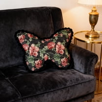 AuroraX Butterfly Shaped Throw Pillows for Couch,Soft Cute Decorative Black Throw Pillow,Home Farmhouse Couch Valentines Day Decoration Gifts for Women Mom