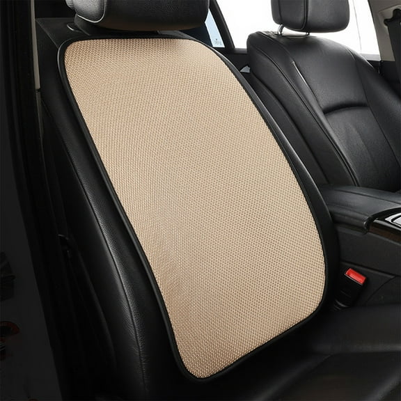 AuroraX Car Seat Cushions for Driving High Back Support Breathable Back & Sciatica Pain Relief Comfortable Soft Car Seat Cushions for Driving (Beige)