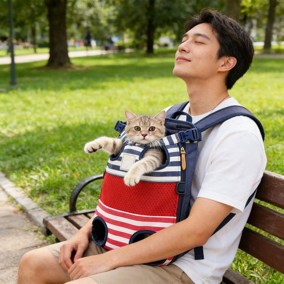 AuroraX Cat Carrier Backpack Bubble Backpack,Hiking Foldable Small Medium Dog Backpack Carrier Travel Backpack Travel Backpack
