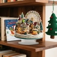 thumbnail image 1 of AuroraX Christmas Decoration Decorative Modern 2d Acrylic Figurines Pastel Ferris Wheel Village Scene for Xmas Gifts Decor, 1 of 4