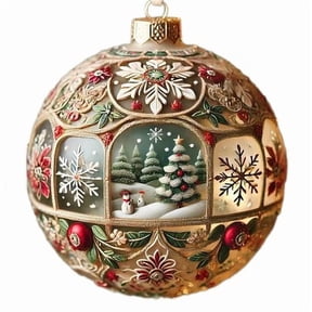 AuroraX Christmas Decorations Indoor Vintage Ornaments for Christmas Tree , Hanging Acrylic Snowflake Ornaments , Christmas Tree Party Home Decor