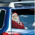 thumbnail image 1 of AuroraX Christmas Decorations,Red Santa Claus Decals Translucent Stickers for Window Fade Proof Car Outdoor Christmas Decorations, 1 of 5