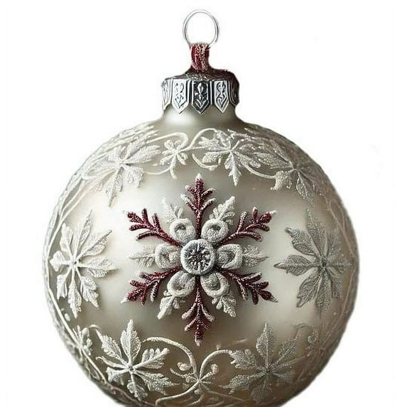 AuroraX Christmas Decorations Vintage Indoor Ornaments for Christmas Tree , Snowflake Hanging Acrylic Ornaments , Party Home Christmas Tree Decor