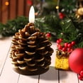 thumbnail image 1 of AuroraX Christmas Flameless Candles Indoor Warm Christmas Led Candles Lights Firefly Starry Xmas Pine Cone Decorations for Gift House Party, 1 of 6