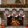 thumbnail image 1 of AuroraX Christmas Stockings with Legs Plush Large Knitted Xmas Hanging Stocking 20" Gnome Santa Snowman Elf Candy Bags for Holiday Party Gifts Decor(Red), 1 of 6