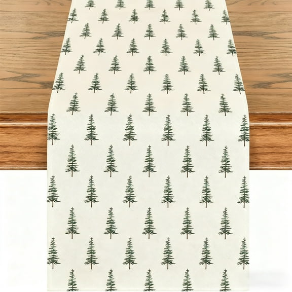 AuroraX Christmas Table Runner 72 Inches Long Creative Christmas Tree Table Runner Xmas Winter Dining Merry Bohemian Table Runner Decor for Home Party