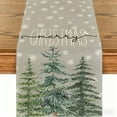 thumbnail image 1 of AuroraX Christmas Table Runner 72 Inches Long White Creative Christmas Trees Table Runner Xmas Winter Traditional Merry Dining Table Runner Decor for Home Party, 1 of 6