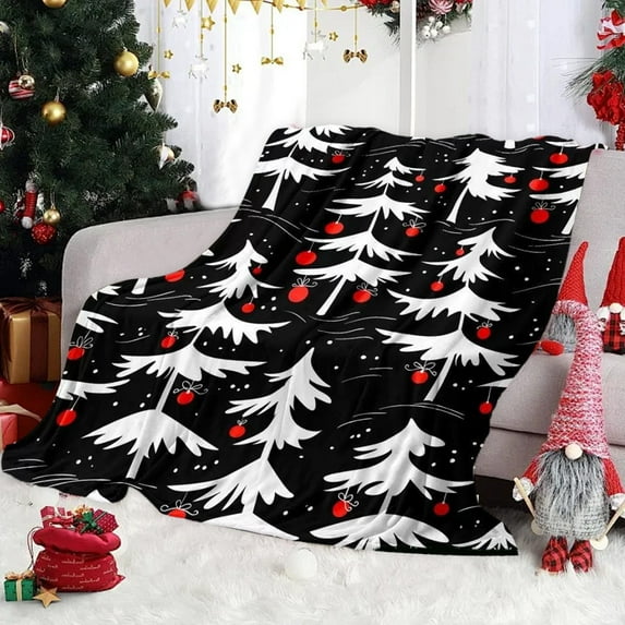 AuroraX Christmas Throw Blankets Warm Hypoallergenic Microfiber Lightweight Throw Blanket Birthday Gifts for Mom Women