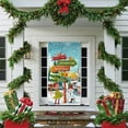 thumbnail image 1 of AuroraX Christmas Tree Christmas Decor 6.6x3 ft Outdoor Peel and Stick White Door Cover Wall Decals Winter House Party Porch Decorations, 1 of 6