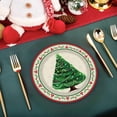 thumbnail image 1 of AuroraX Christmas Tree Themed Disposable Dinnerware Set,7 inch Paper Plates 10 PCS Disposable Cutlery Sets,Kitchen Christmas Dinnerware Eco-Friendly Party Favors Serve 10 (10 PCS Paper Plates), 1 of 6