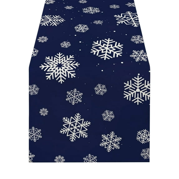 AuroraX Classic Christmas Table Runner 72 Inches Long Red Christmas Table Runner Xmas Merry Art Deco Dining Winter Linen Table Runner Decoration for Home Party