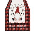 thumbnail image 1 of AuroraX Classic Christmas Table Runner 72 Inches Long Red Christmas Table Runner Xmas Merry Dining Winter Art Deco Linen Table Runner Decoration for Home Party, 1 of 4