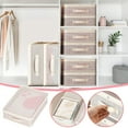 thumbnail image 1 of AuroraX Clothes Storage Containers Organizer Drawer,Stackable Under Bed Blanket Closet Organizer Plastic with Lid Clear for Face Towel Hand Towel Bath Towel Beige, 1 of 9
