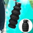 thumbnail image 1 of AuroraX Collapsible Water Bottles Insulated Black Water Bottle,Small Sport Reusable 16 oz Water Bottles,Water Cup, 1 of 6