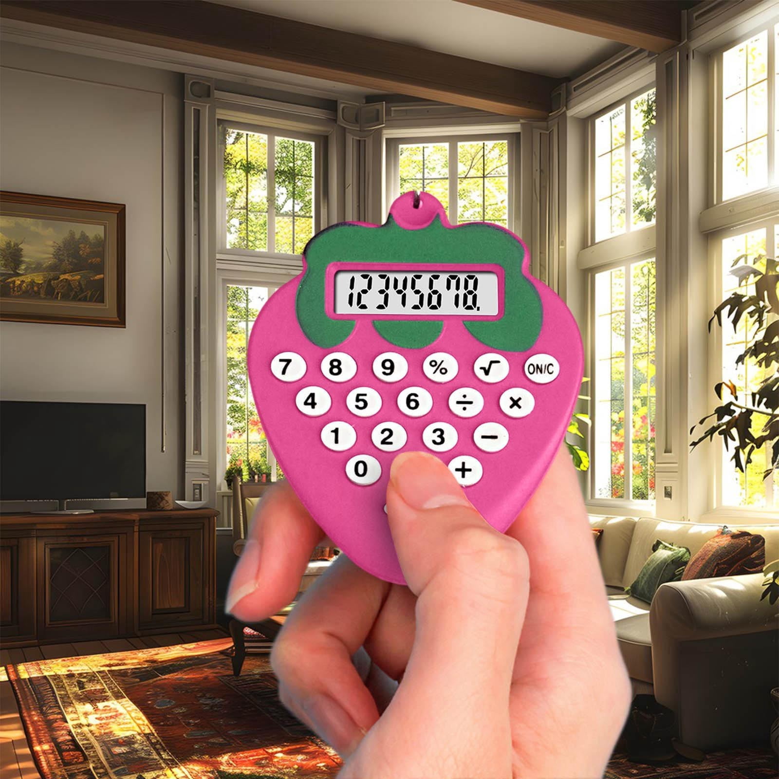 AuroraX Compact Basic Calculator Cute Simple Desktop Calculator ...