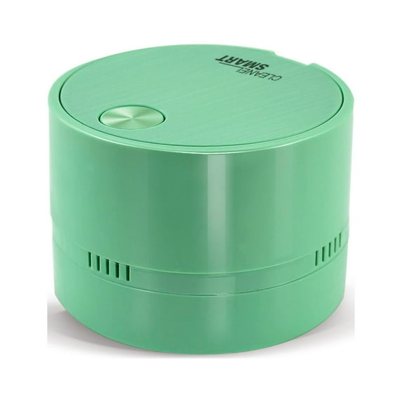 AuroraX Cordless Desk Vacuum Rechargeable Mini Cute Desktop Vacuum Cleaner with Crevice Tool Portable Lightweight Powerful Bagless Vac Gift for Home Office Keyboard Cleaner(Green)
