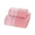 thumbnail image 1 of AuroraX Cotton Bath Towels Pill Resistant Anti-Microbial Ultra-Absorbent Pink Bath Towels Soft for Women,Men,Home,Bathroom,Hotel, 1 of 5