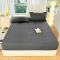 thumbnail image 1 of AuroraX Cotton Bed Sheets Queen Size Cotton Fitted Sheets,Floral Patterned Deep 600 Thread Count Double Bed Sheet Sold-Separately, 1 of 6