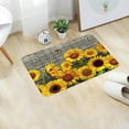 thumbnail image 1 of AuroraX Cotton Living Room Rug Mat Non-Slip Backing Super Soft Cute Bathroom Rug Art Deco 23x15 Inch Sunflower, 1 of 4