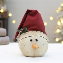 AuroraX Cute Christmas Decoration Bohemian Cloth Decorative Plush Toy Neutral Hat Snowman for Party,Xmas Gifts Decor,Kid