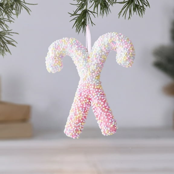 AuroraX Decorative Christmas Decoration Bohemian Hanging Plastic Keepsake Ornaments cute Pastel Candy for Tree Decoration,Xmas Decor,Women