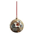 thumbnail image 1 of AuroraX Decorative Christmas Decorations Acrylic 2025 Vintage Shatterproof Christmas Tree Ornaments Christmas Balls Hanging Indoor Room Decorations, 1 of 6