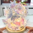 thumbnail image 1 of AuroraX Diy Butterfly Night Light Battery Operated Handmade Arts Table Lamp with Gift Bag Mood Night Light for Birthday & Holiday Gift for Girls, 1 of 6