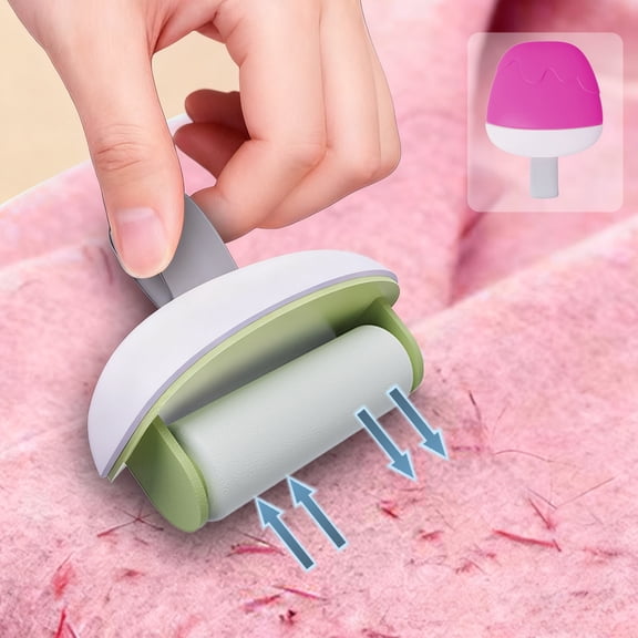 AuroraX Dog Pet Hair Remover Cat Extra Sticky Pet Hair Roller , Mini Travel Portable Cleaning Tool with Long Handle , Dog Small Pet Cat Supplies