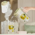 thumbnail image 1 of AuroraX Drink Pitcher with Lid 1/2 Gallon Filtered Water Pitcher for Refrigerator Leakproof for Drinking Water Airtight Ice Tea Pitcher Green, 1 of 6