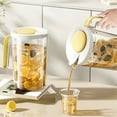 thumbnail image 1 of AuroraX Drink Pitcher with Lid 1 Gallon with Spout Plastic Water Pitcher with Lid and A Handle Leakproof Lemonade Pitcher with Spout Yellow, 1 of 6