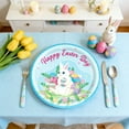 thumbnail image 1 of AuroraX Easter Bunny Paper Plates Cute 9 Inch Disposable Paper Plates 10 Pcs Happy Tableware for Spring Party, 1 of 6