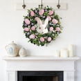 thumbnail image 1 of AuroraX Easter Wreaths Bunny Wreath,Small Lent Outdoor Decoration Pink, 1 of 6