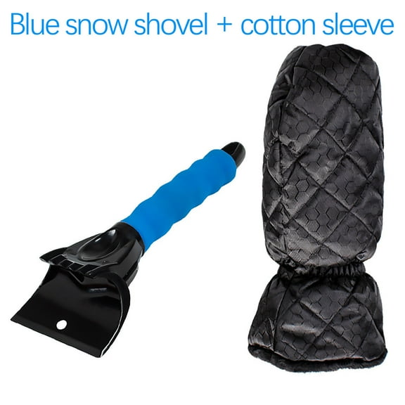 AuroraX Emergency Snow Shovel Portable Brushless Small Snow Scraper with Ice Scraper Glove,Window Truck Snow Removal Tool Car