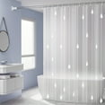 thumbnail image 1 of AuroraX Fabric Shower Curtains 72" x 72" Clear Cute Bath Curtain with Hooks Vintage Mildew Resistant Neutral Abstract Bathtub Cortinas for Bathroom Decor, 1 of 7