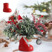 AuroraX Fall Decorations Indoor Christmas Vase,Ceramics Boots Personalized Flower Vase,Table Centerpiece Living Room Home Decor