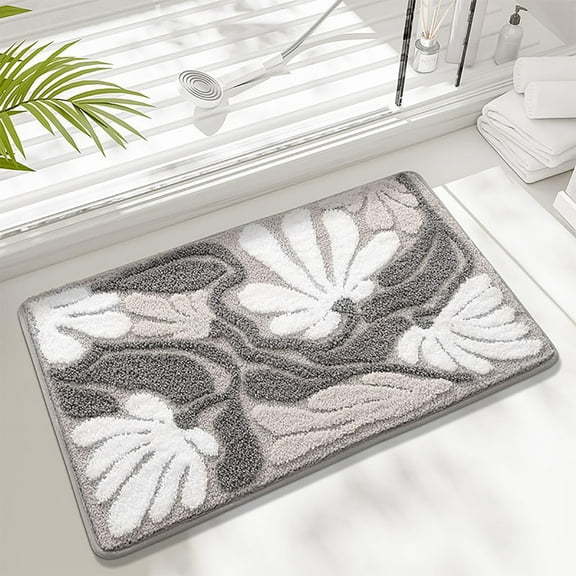 AuroraX Front Door Mats Indoor Gray Entry Spring Non-Slip Rectangular Front Porch Rug,Rectangular Oudoor 16x24 inch