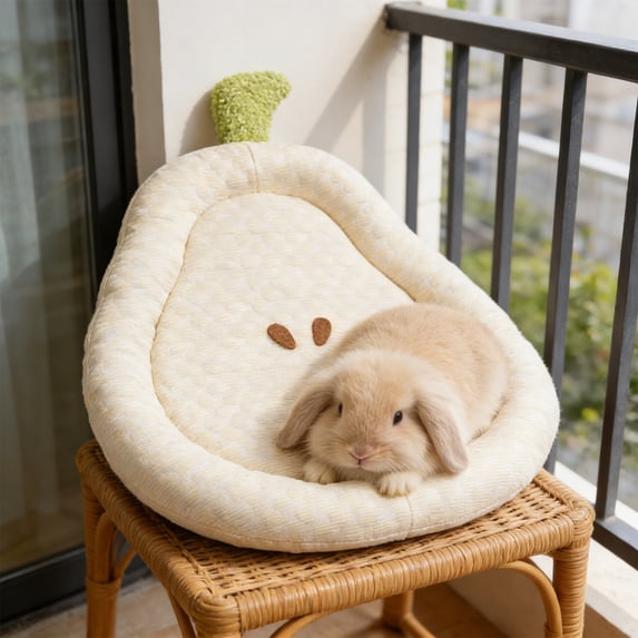 AuroraX Fruit Pattern Pet Cooling Mat Portable Cat Dog Cooling Bed Hot Weather Non-Slip Washable Lightweight Summer Cooling Mat for Dogs Yellow