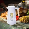 thumbnail image 1 of AuroraX Glass Pitcher with Lid and Handle 32oz for Sun Tea Hot and Cold for Fridge Lemonade Pitcher for Party Leakproof with Spout Sun Tea Pitcher Plastic Jar Purple, 1 of 6