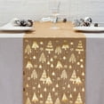 thumbnail image 1 of AuroraX Gold Christmas Table Runner 108 Inches Long Gold Foil Tree Velvet Christmas Table Runner Xmas Art Deco Dining Merry Winter Table Runner Decoration for Home Party, 1 of 6