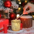 thumbnail image 1 of AuroraX Gold Votive Candle Holder Glass Pillar Candle Jar Vintage Elegant Decorative Rustic Romantic Valentines Day Candle Stand Gifts for Table Centerpieces Dining Wedding Decor, 1 of 7