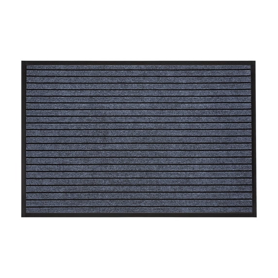 AuroraX Gray Bath Rugs for Bathroom Floor Non Slip,Machine Washable Striped Plush Quick Drying Single Shower Rugs for Bathroom Extra Soft Shower Mats for Inside Shower