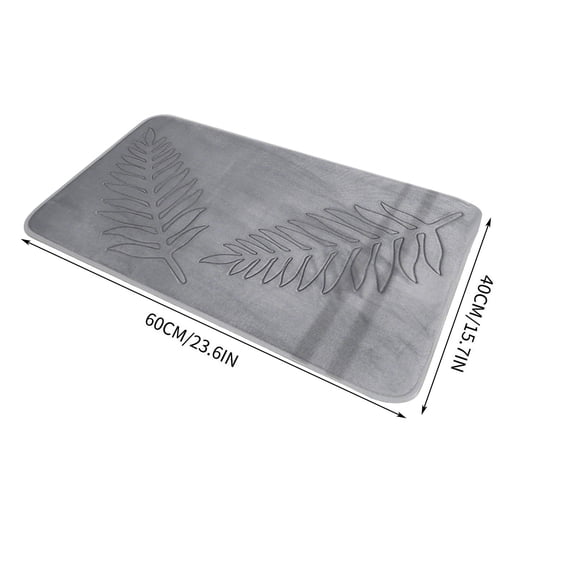 AuroraX Gray Bath Rugs for Bathroom Floor Non Slip,Quick Drying Small Single Machine Washable Tree Shower Rugs for Bathtub Shower Mats for Inside Shower