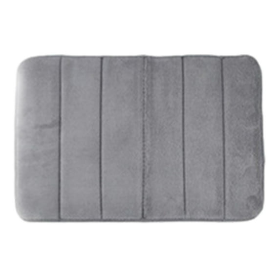 AuroraX Gray Cotton Bathroom Rugs Absorbent Memory Foam Bath Rugs for Bathroom Floor,Quick Drying Single Plush Washable Shower Rugs for Bathroom Extra Soft Shower Mats for Inside Shower