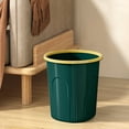 thumbnail image 1 of AuroraX Green Small Trash Can 2.1 Gallon Round Stylish Wastebasket Minimalist Plastic Trash Bin for Dormitory Bedroom Office, 1 of 6